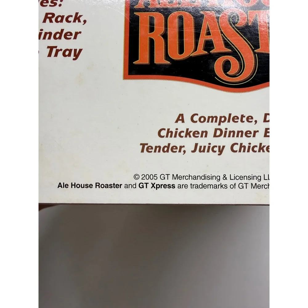 Ale House Roaster Beer Can Chicken Cooker Vertical Roasting Pan As Seen On TV